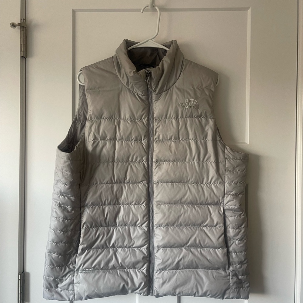 The North Face Gray Puffer Vest